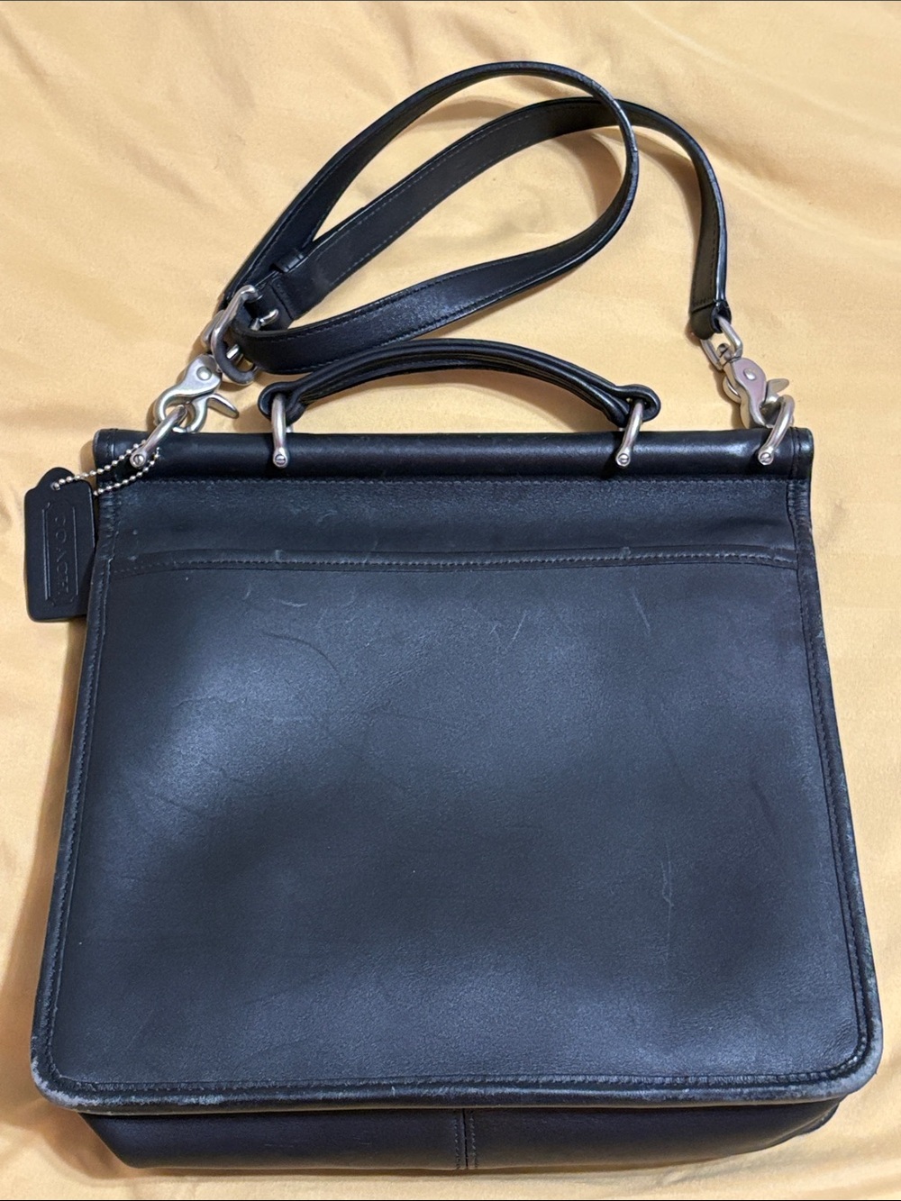 Coach Black Leather Crossbody bag with Top Handle - Picture 3 of 8